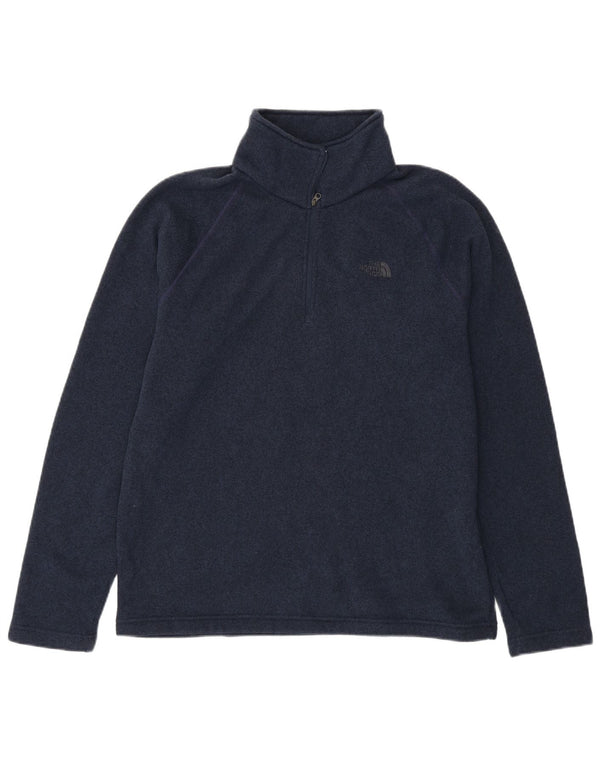 THE NORTH FACE Herren-Sweatshirt mit Reißverschluss am Hals, groß, marineblau gefleckt