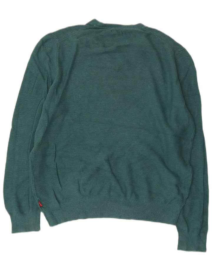 IZOD Damen-Pullover, übergroß, V-Ausschnitt, Gr. 10, Größe S, Grün