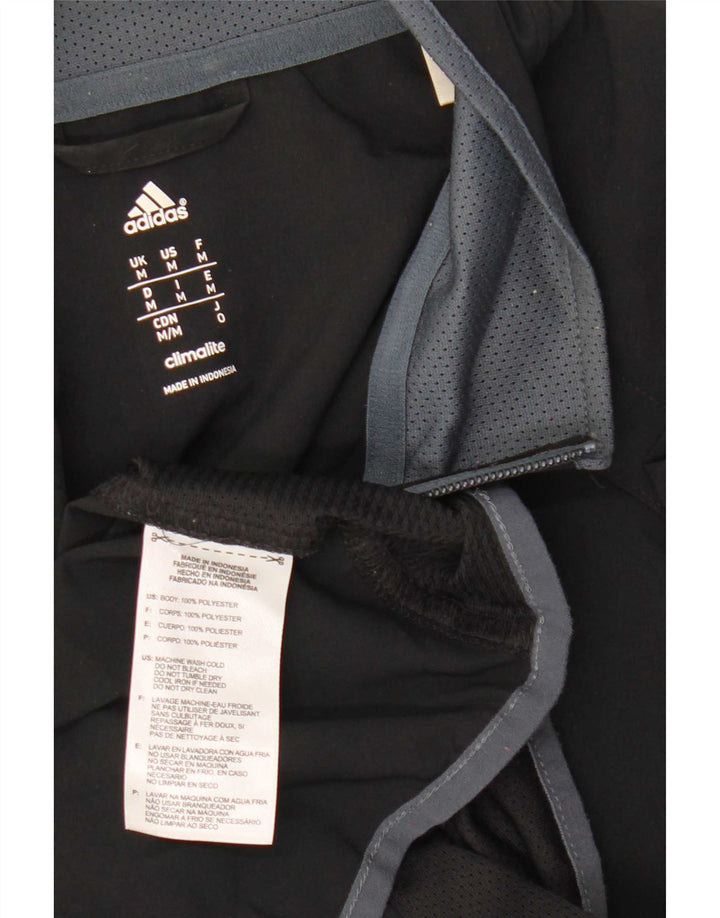 Adidas Herren Climalite Trainingsanzug Top Jacke Medium Schwarz Polyester