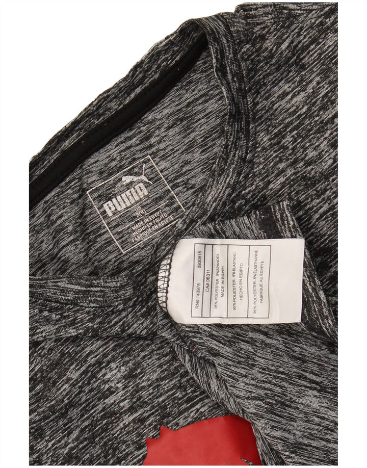 PUMA Jungen Graphic Top Langarm 8-9 Jahre Small Grau Polyester