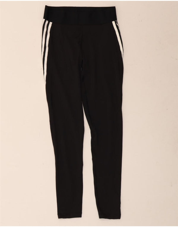 Adidas Damen Aeroready Leggings UK 8/10 Small Schwarz Polyester