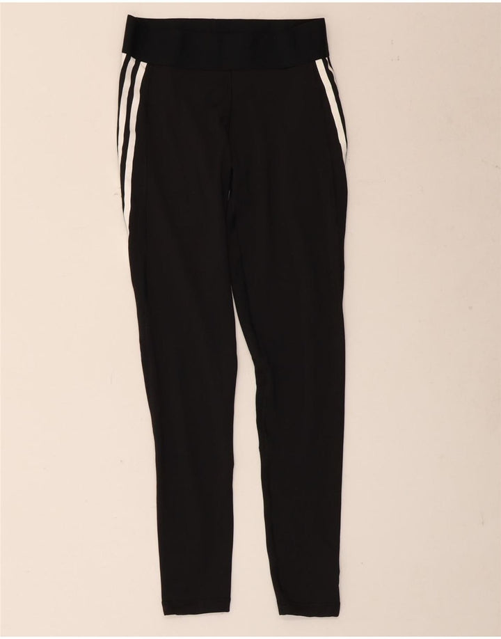 Adidas Damen Aeroready Leggings UK 8/10 Small Schwarz Polyester