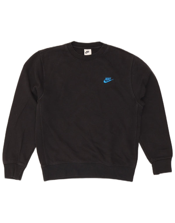 Nike Herren Sweatshirt Pullover Small Schwarz Baumwolle