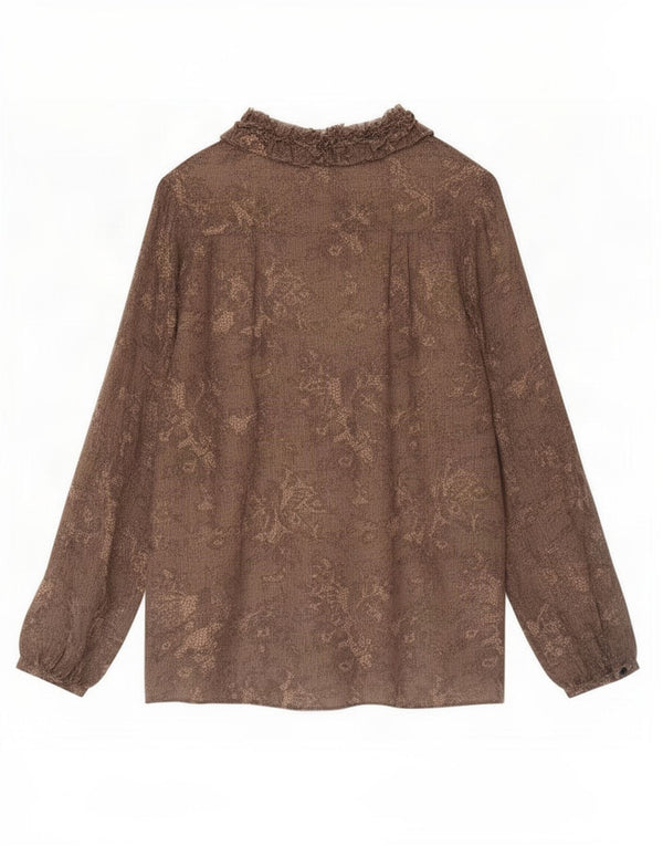 Day Birger et Mikkelsen Womens Blouse Top EU 42 Large Brown Paisley