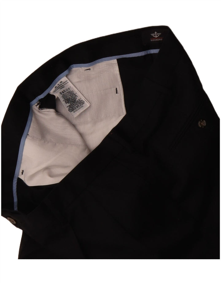 Dockers Herren Pegged Chino Hose W40 L30 Schwarze Baumwolle