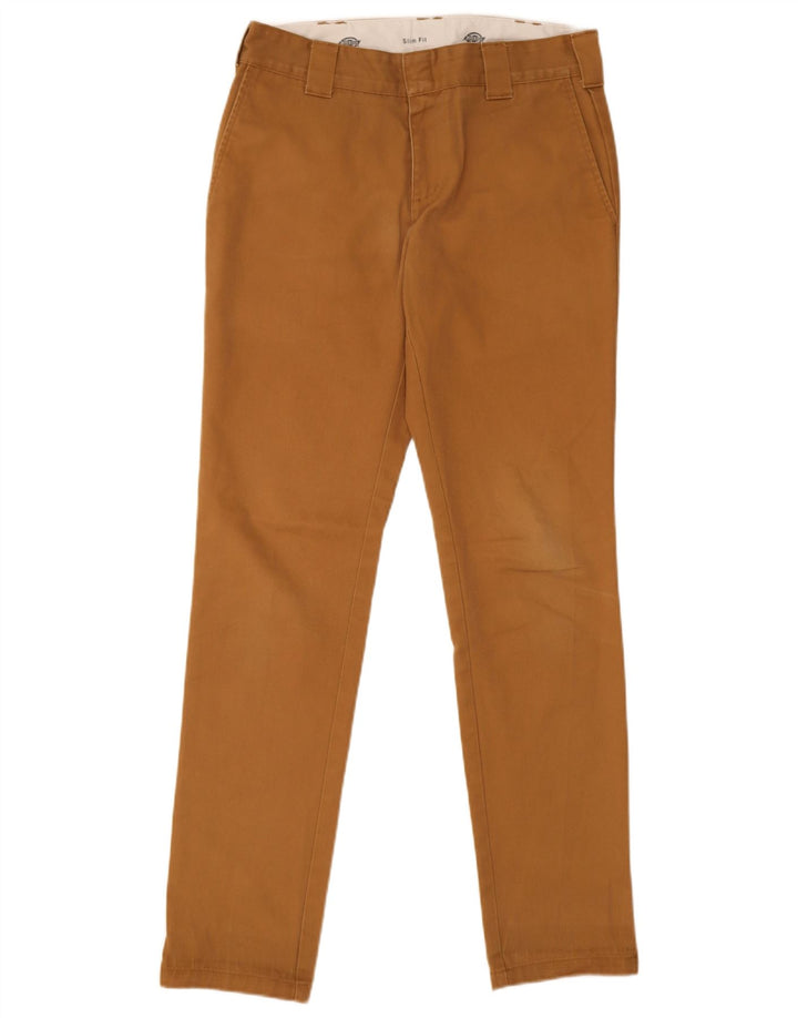 Dickies Herren Slim Fit Chinohose W32 L32 Braunes Polyester