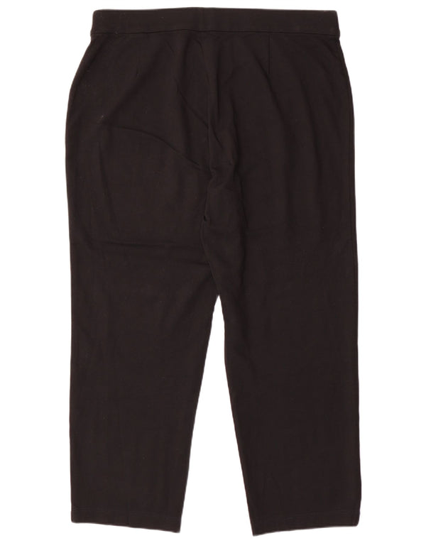 Marks & Spencer Damen Tapered Freizeithose UK 18 XL W38 L28 Schwarz