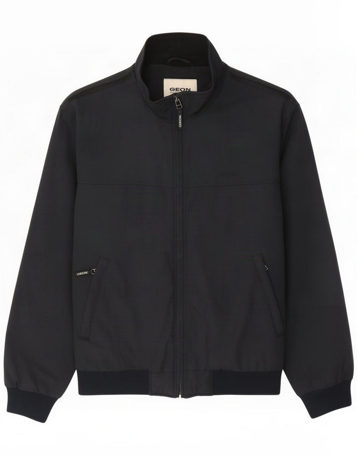Geox Herren Bomberjacke UK 42 XL Schwarz Polyamid