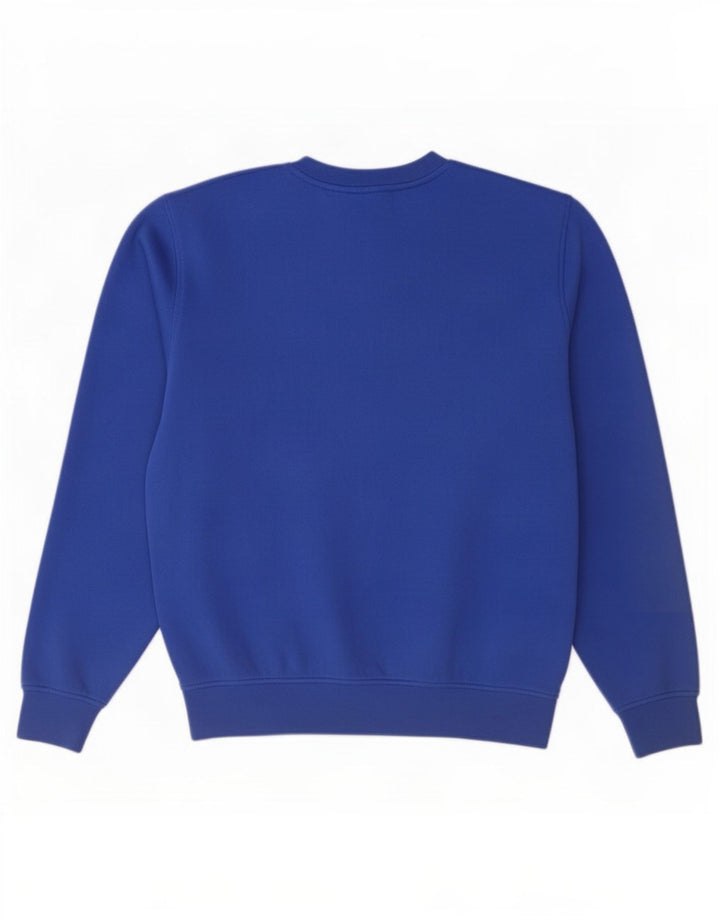 Lacoste Herren-Sweatshirt-Pullover, Größe 3, klein, blaue Baumwolle