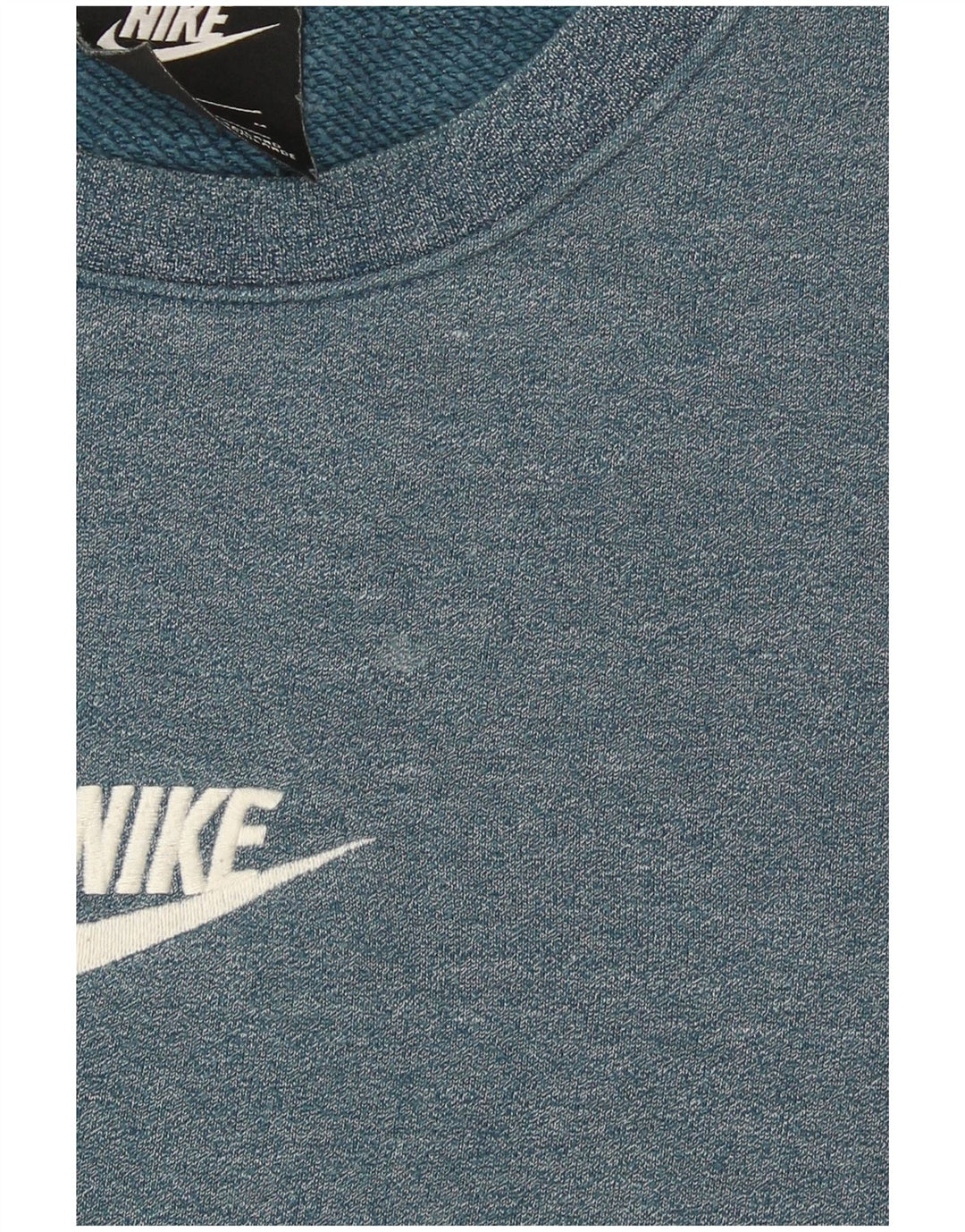 Nike Herren-Sweatshirt-Pullover aus mittelblauer Baumwolle