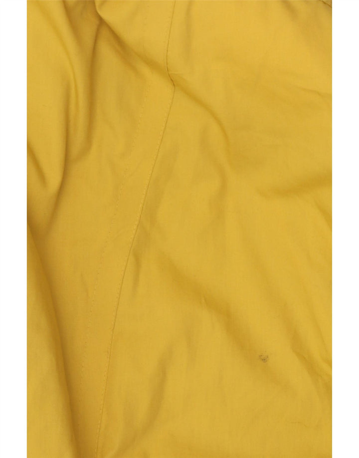 Vintage Damen Übergroßer Regenmantel EU 42 Großes gelbes Polyester