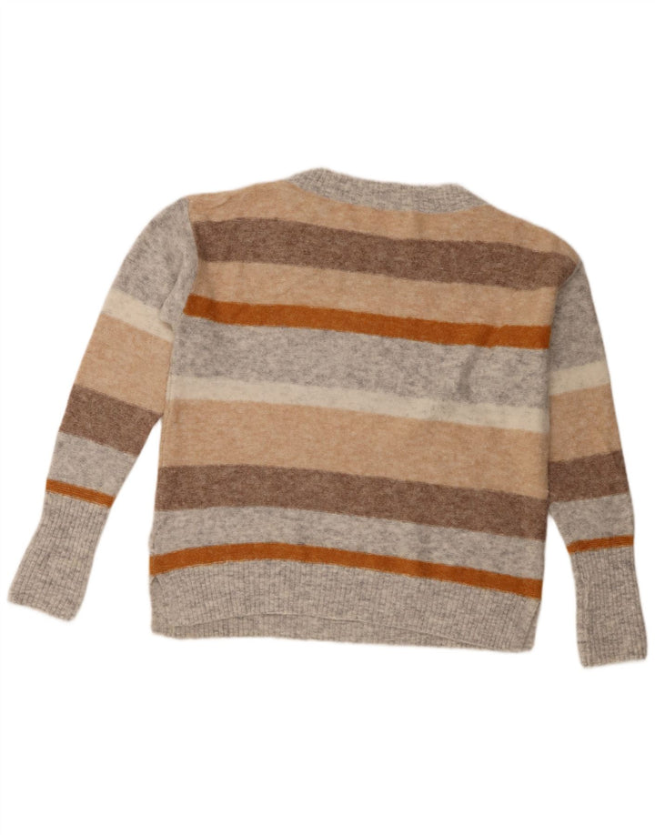 White Stuff Damen-Pullover mit Rundhalsausschnitt, Größe M, mehrfarbig