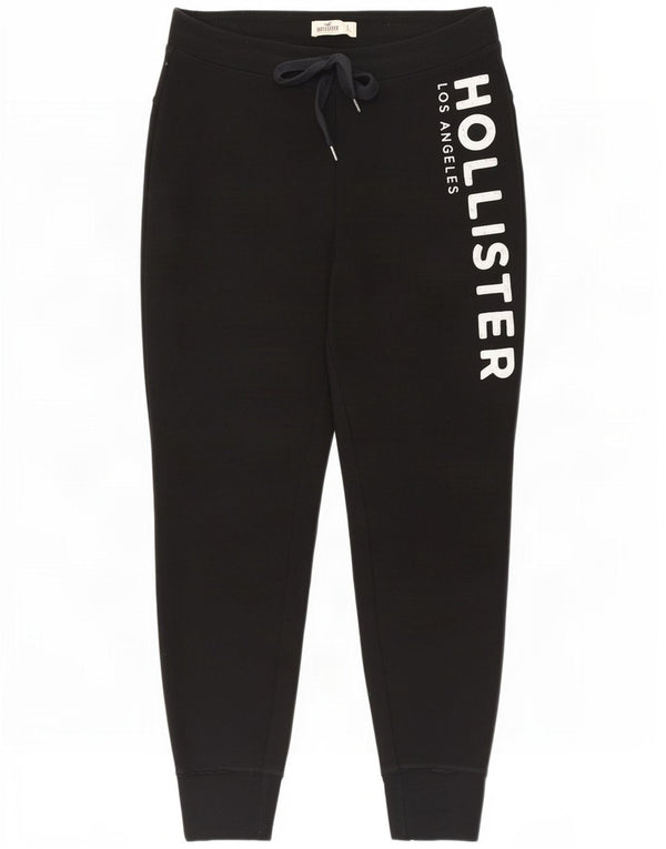 Hollister Damen-Trainingshose mit grafischem Muster, große schwarze Baumwolle