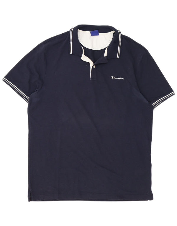 Champion Herren Poloshirt 3XL Marineblau Baumwolle