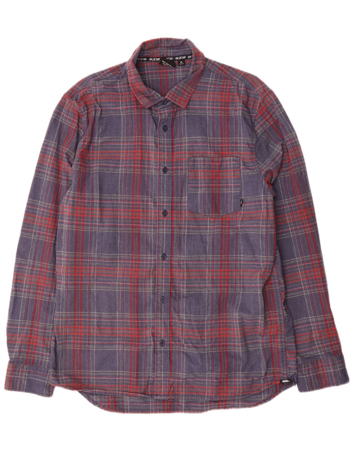 Vans Herren-Flanellhemd XL, mehrfarbig, kariert, Baumwolle