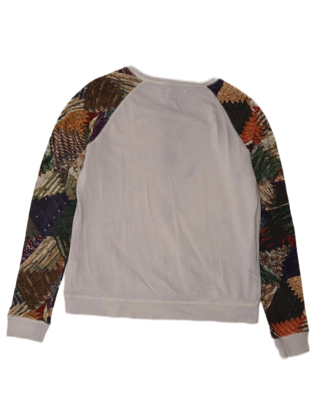 RALPH LAUREN Womens Oversized Blouse Top UK 10 Small Multicoloured
