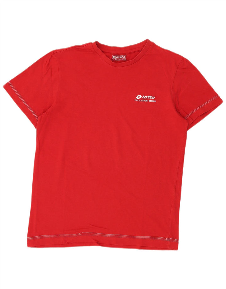 LOTTO Herren T-Shirt Top Small Rot Baumwolle