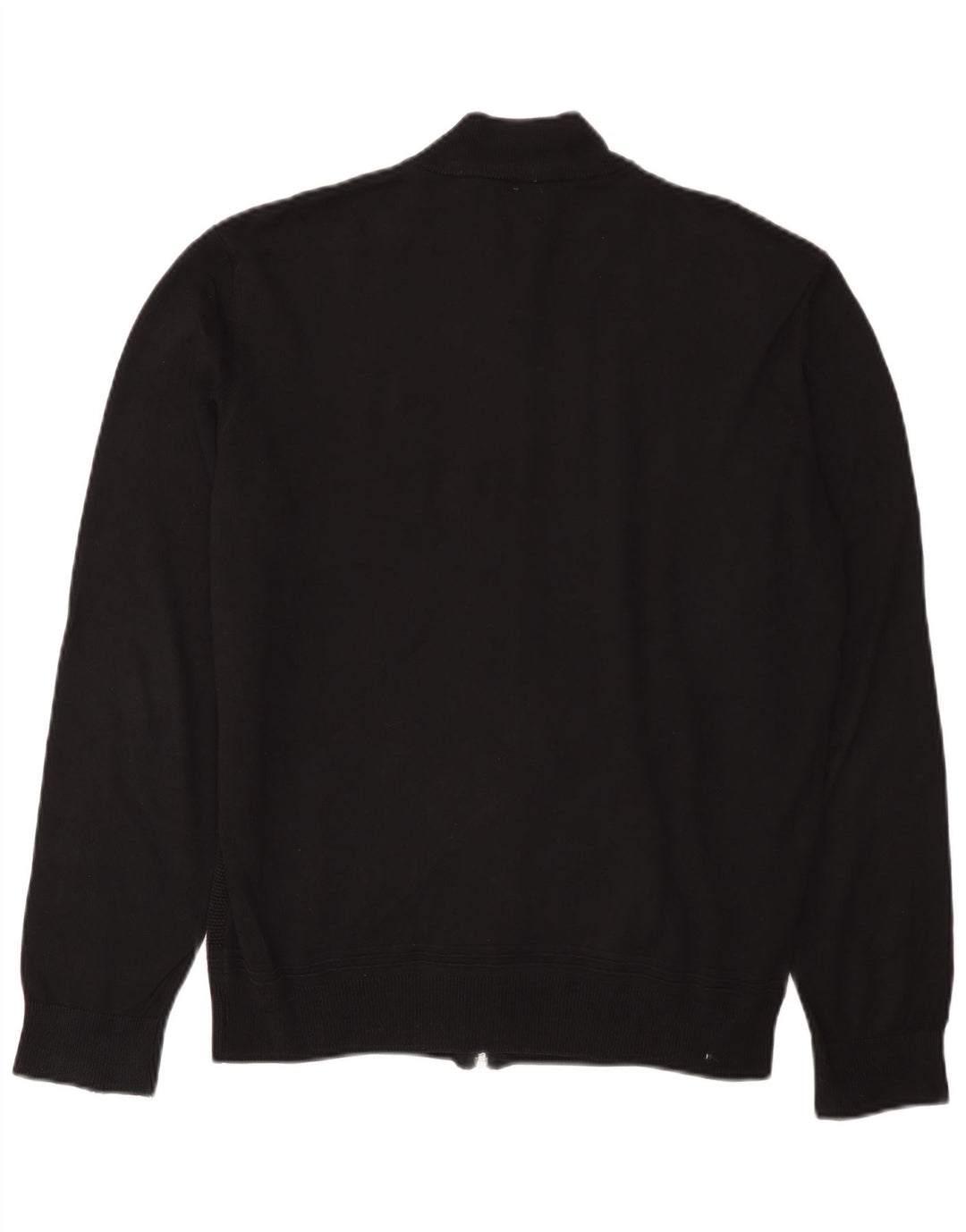 Zara Herren-Strickjacke, groß, aus schwarzer Baumwolle