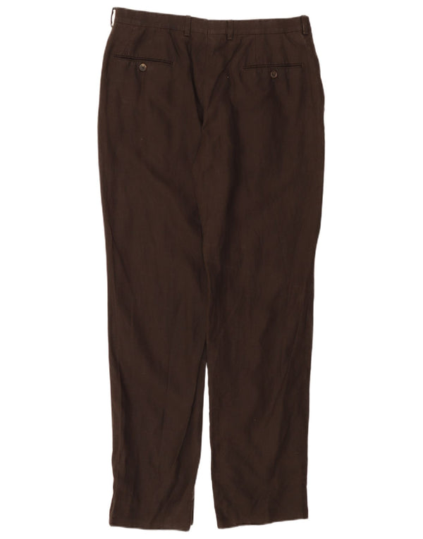 MASSIMO DUTTI Gerade Chino-Hose für Damen, EU 44, Größe L, W34, L30, Braun