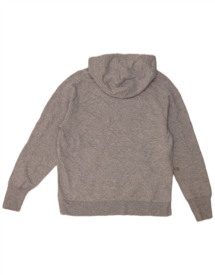 CHAMPION Womens Graphic Hoodie Jumper UK 14 Medium Grey Polyester