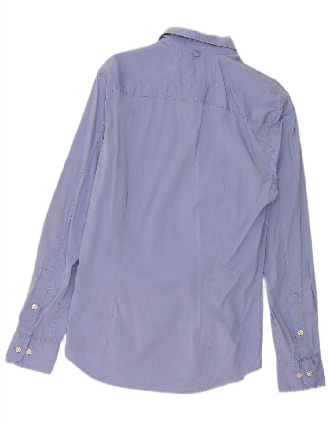 Tommy Hilfiger Herren-Slim-Fit-Hemd aus mittelblauer Baumwolle