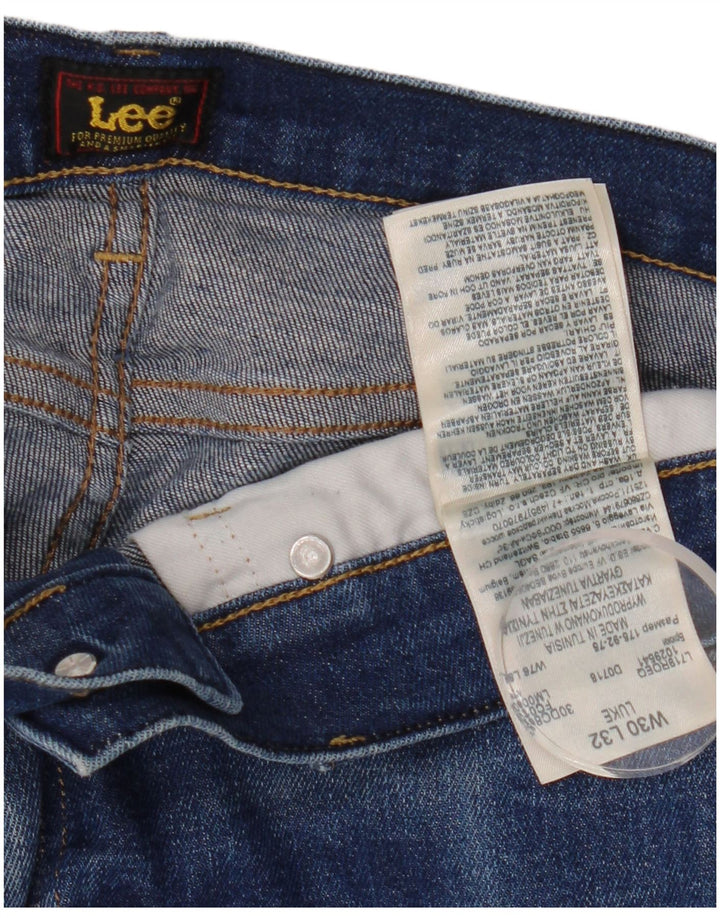 Lee Herren Luke Slim Jeans W30 L32 Blaue Baumwolle
