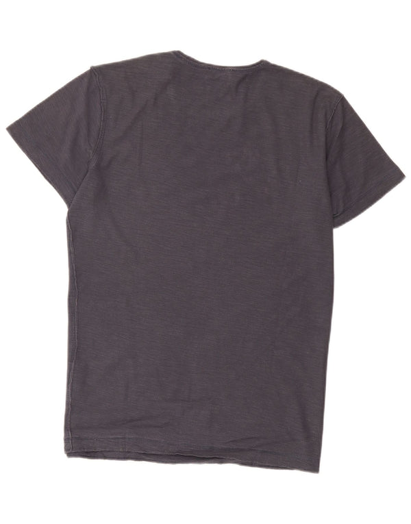 Diesel Herren T-Shirt Top Medium Marineblau meliert