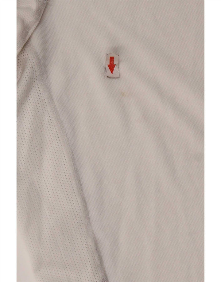 Nike Herren Dri Fit T-Shirt-Oberteil Mittelweißes Colourblock-Polyester