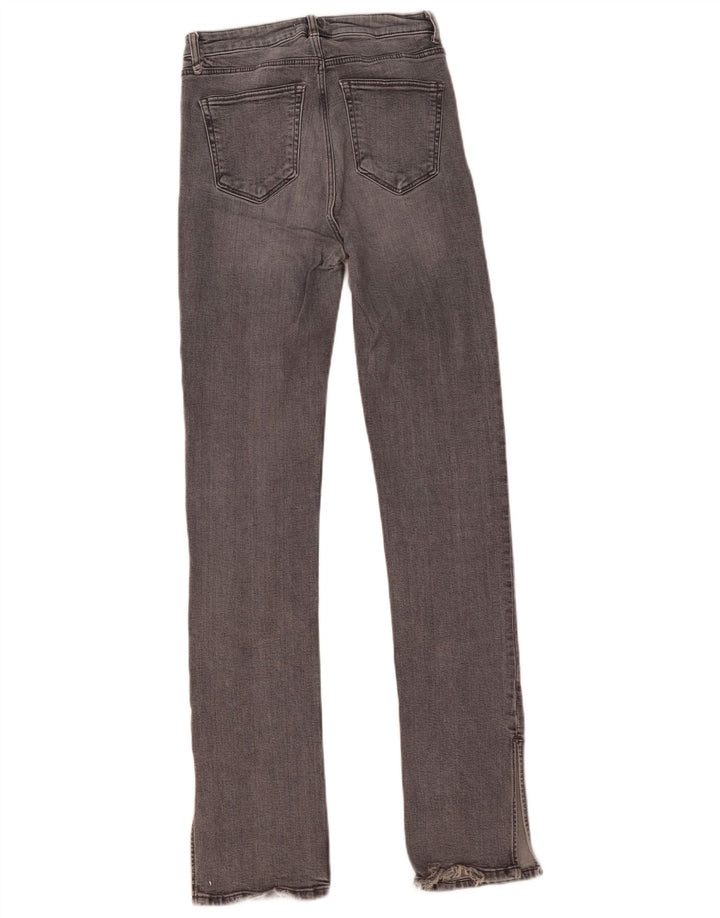 Zara Damen Slim Jeans EU 38 Small W28 L33 Grau