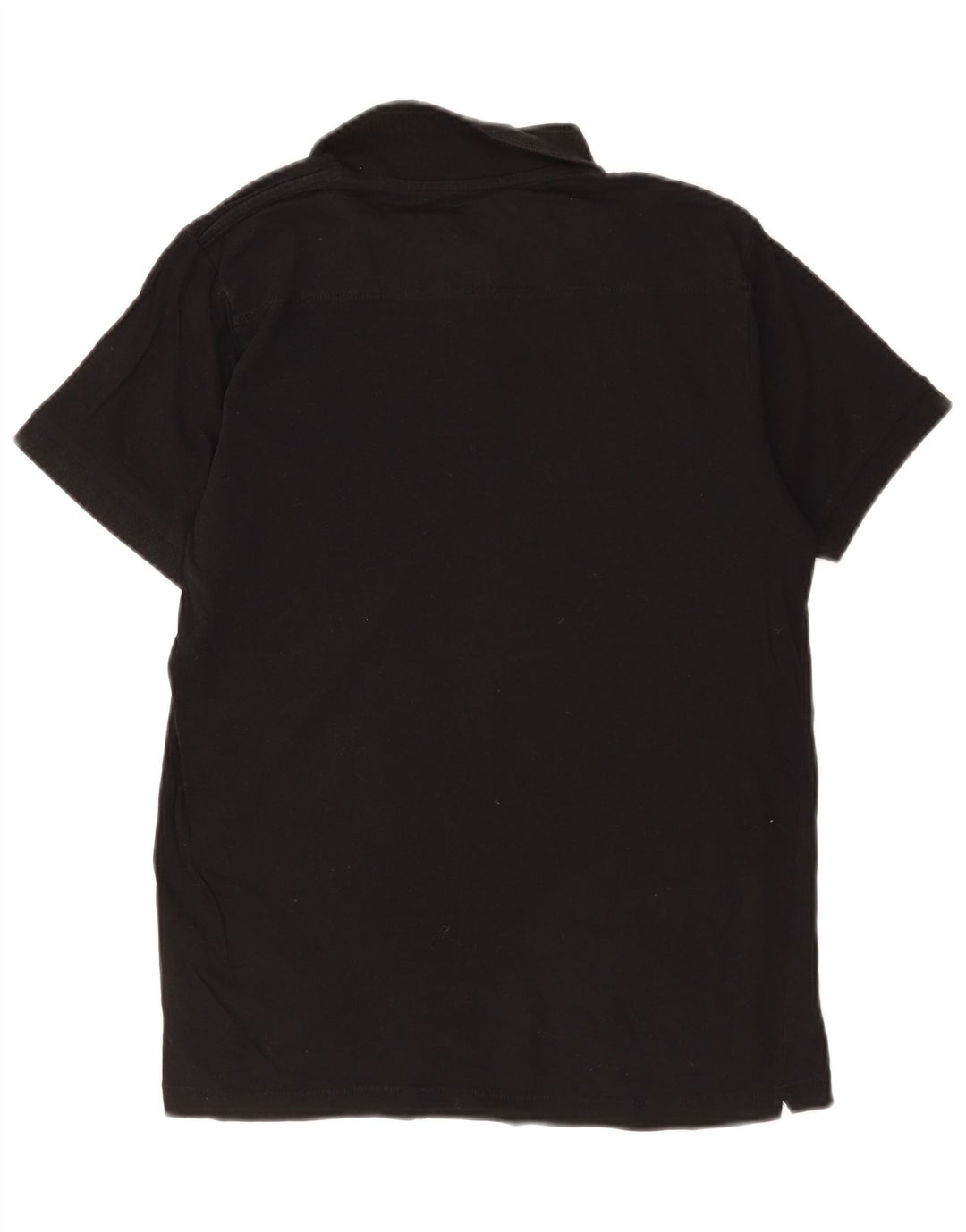 French Connection Herren-Poloshirt aus mittelschwarzer Baumwolle