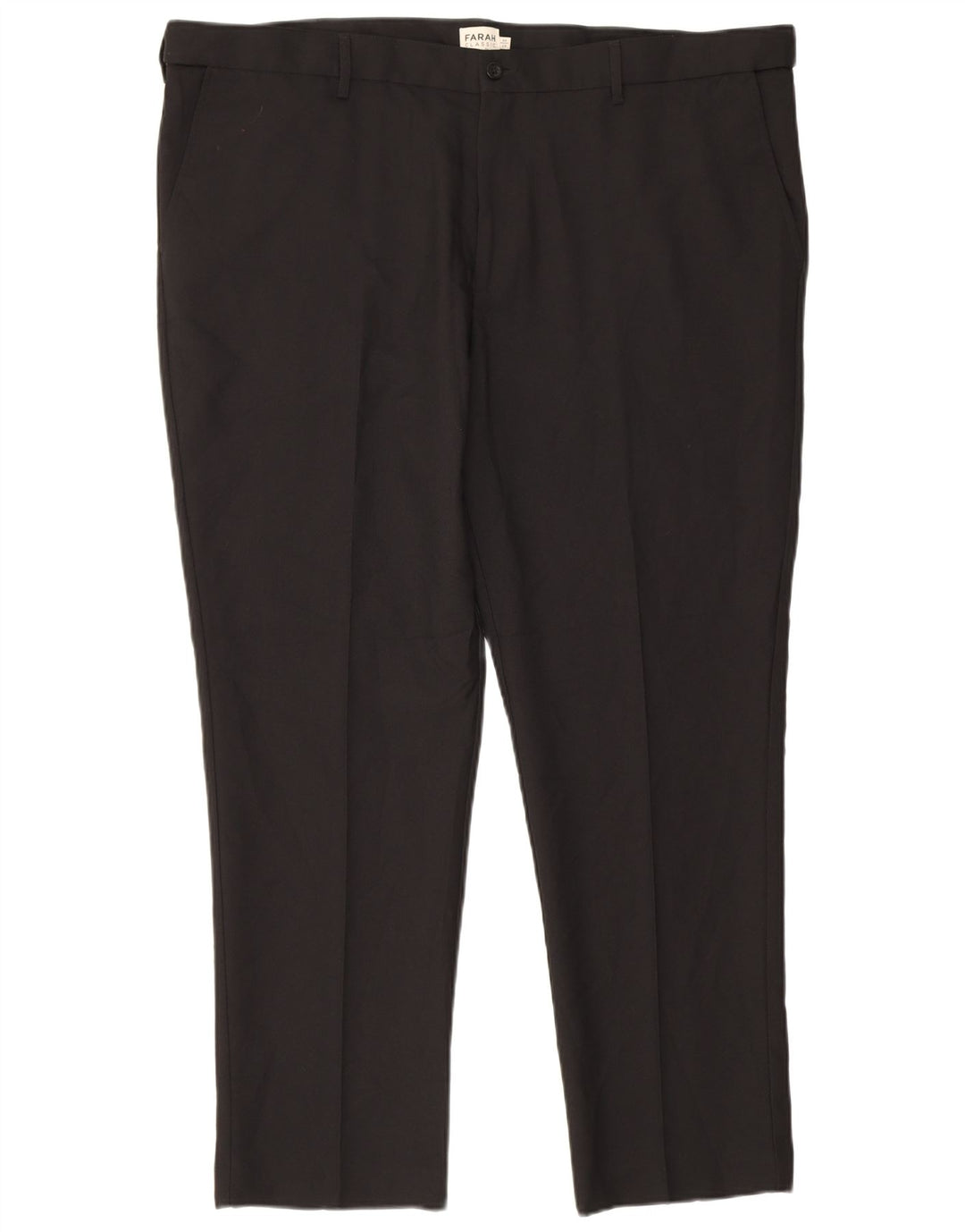 Farah Herren-Chinohose, klassisch, schmal, W44, L29, Schwarz, Polyester