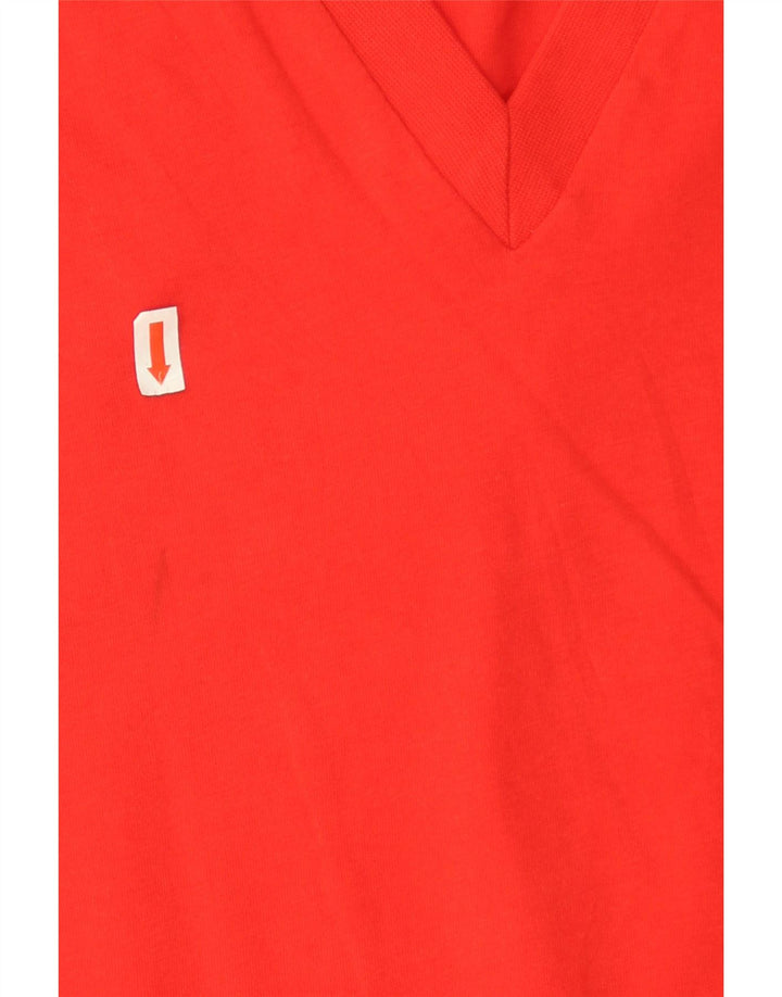 Übergroßes T-Shirt-Oberteil für Damen von Zara, UK 10, Größe S, rot, Baumwolle