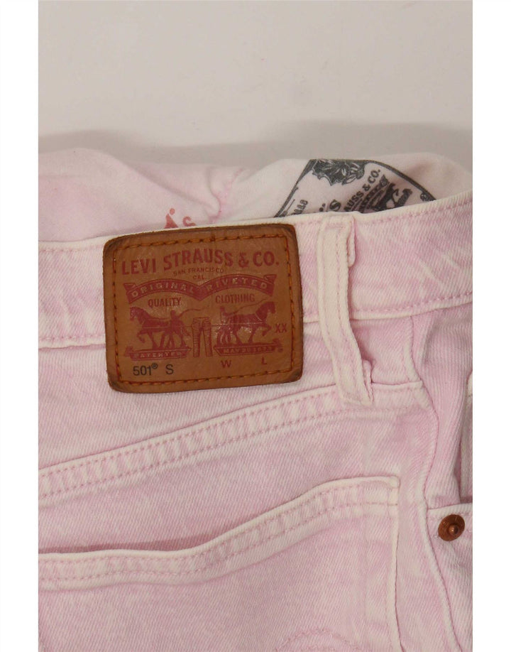 Levi's Damen 501 Straight Jeans Small W27 L29 Rosa