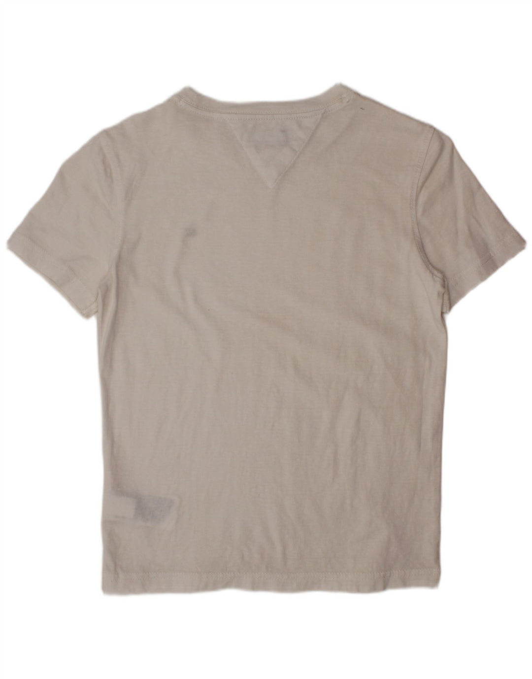 TOMMY HILFIGER T-Shirt-Oberteil für Jungen, 7–8 Jahre, weiße Baumwolle