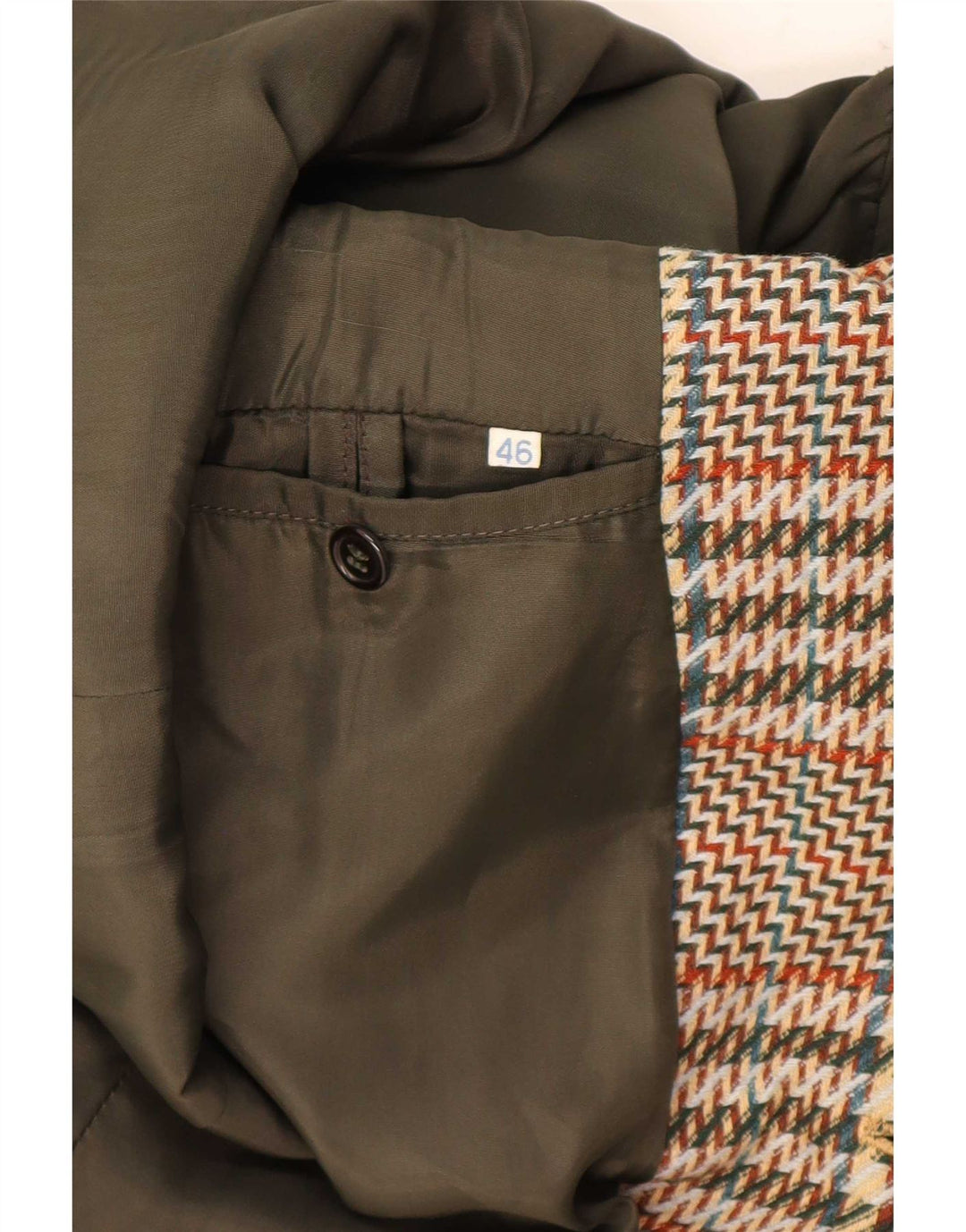 Romano Herren-Blazer mit 3 Knöpfen, IT 46, kleiner brauner Hahnentrittmuster