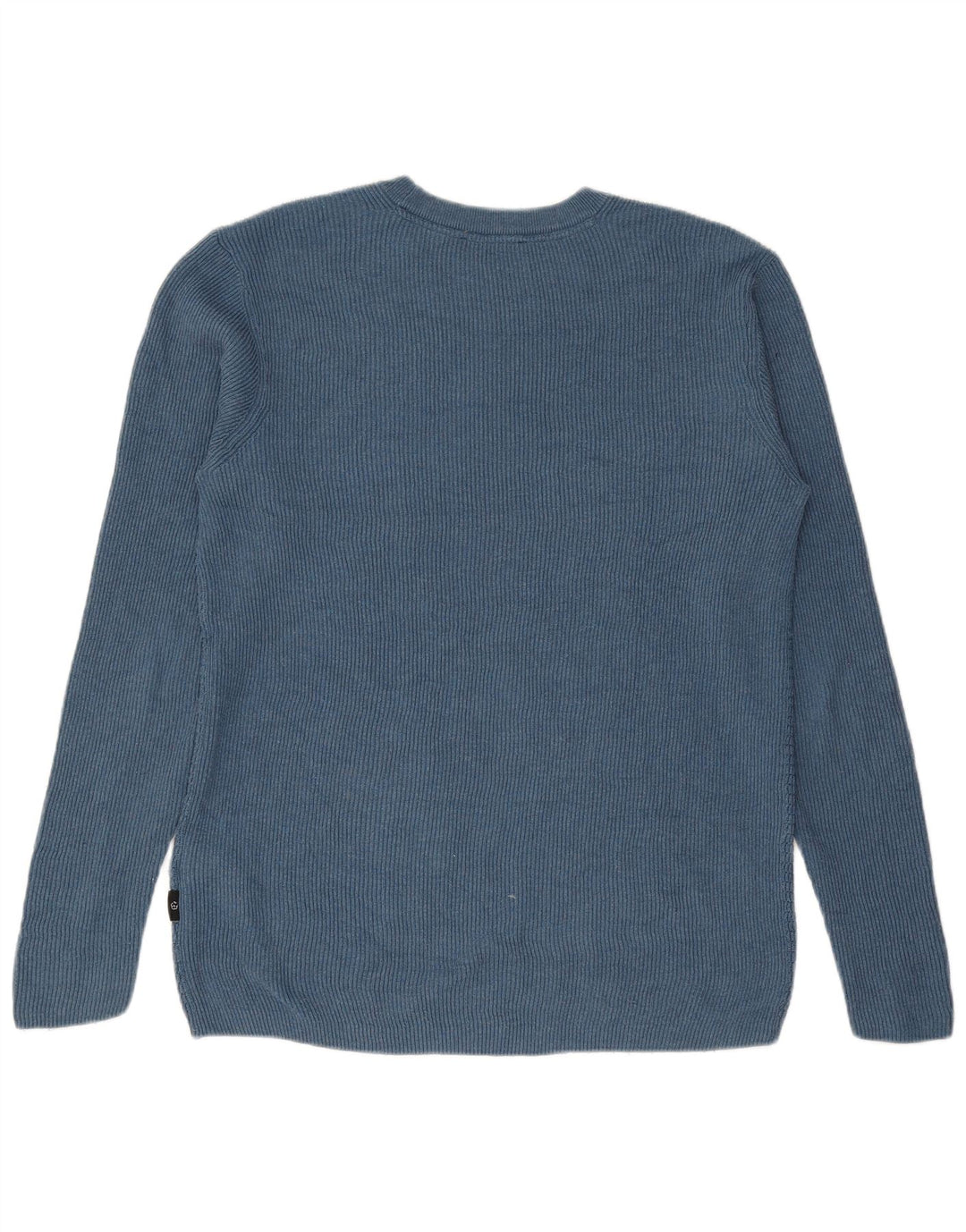 Ted Baker Herren-Pullover mit Rundhalsausschnitt, Größe 3, mittelblaue Baumwolle