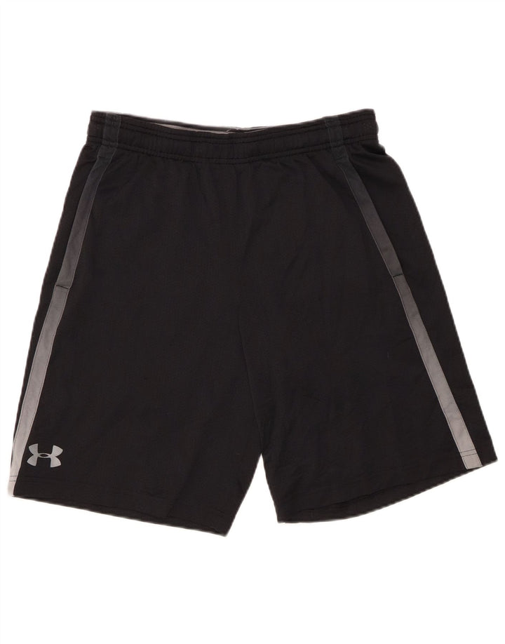 Under Armour Herren-Sportshorts mit lockerer Passform, mittelgroß, Schwarz