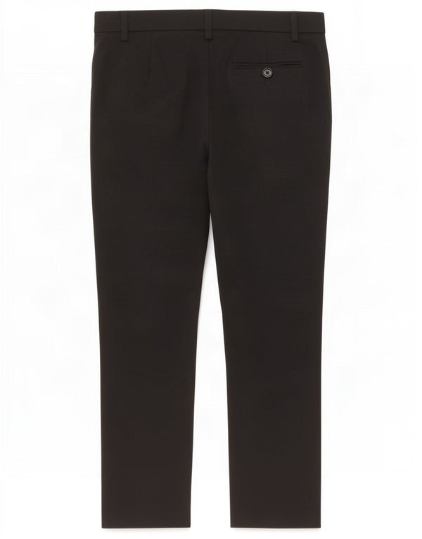 Henry Cottons Damen Tapered Casual Hose IT 40 Small W30 L26 Schwarze Wolle