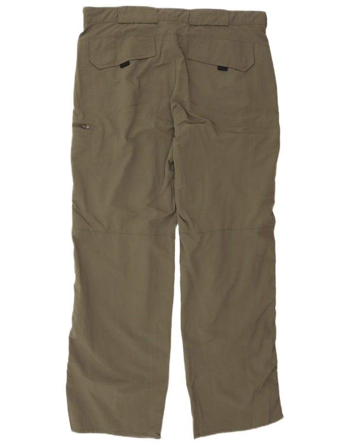 Eddie Bauer Herren gerade Cargohose W36 L34 Khaki Polyester