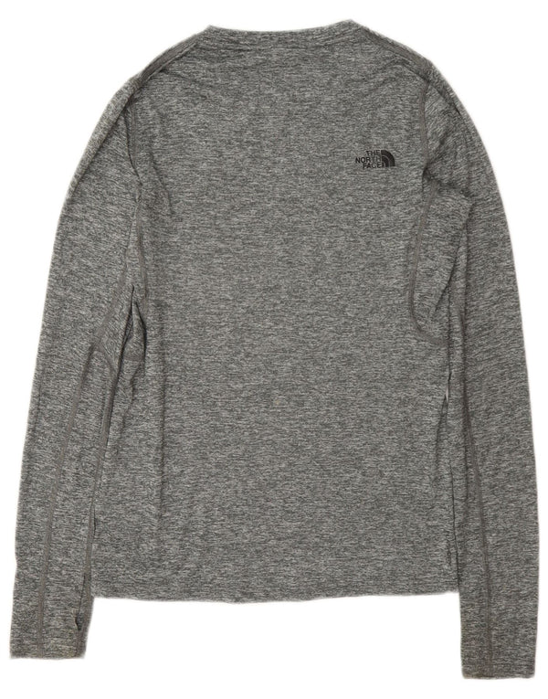 The North Face Damen-Oberteil, langärmelig, UK 6, XS, grau geflecktes Polyester