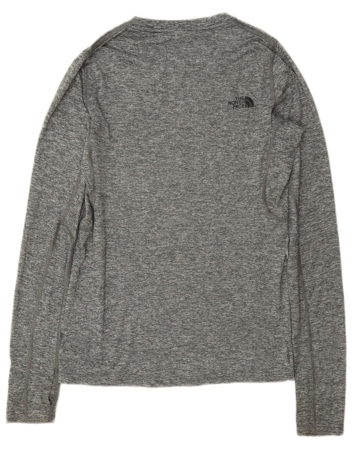 The North Face Damen-Oberteil, langärmelig, UK 6, XS, grau geflecktes Polyester