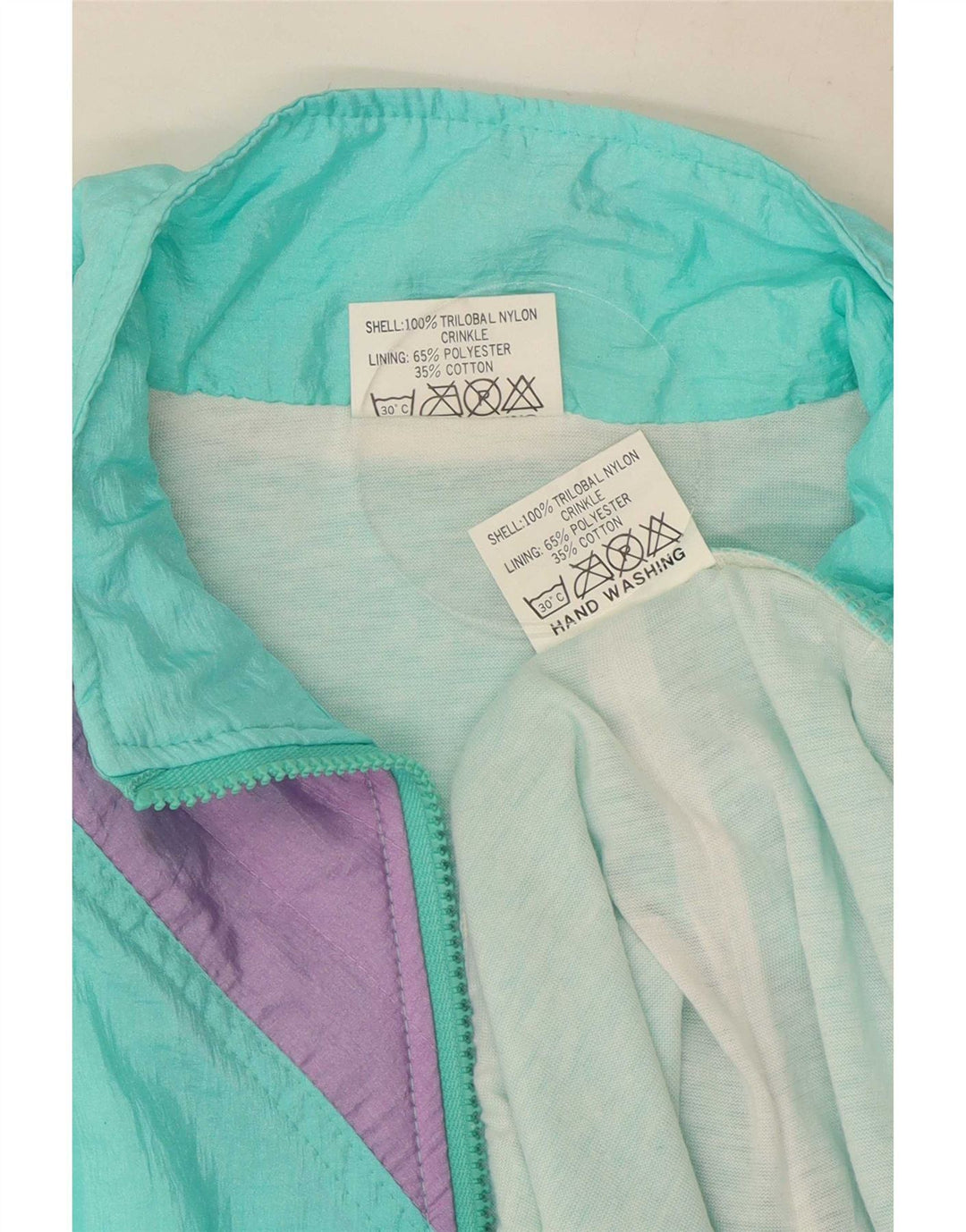 MC Ross Herren-Trainingsanzug XL, türkisfarbenes Colourblock-Nylon
