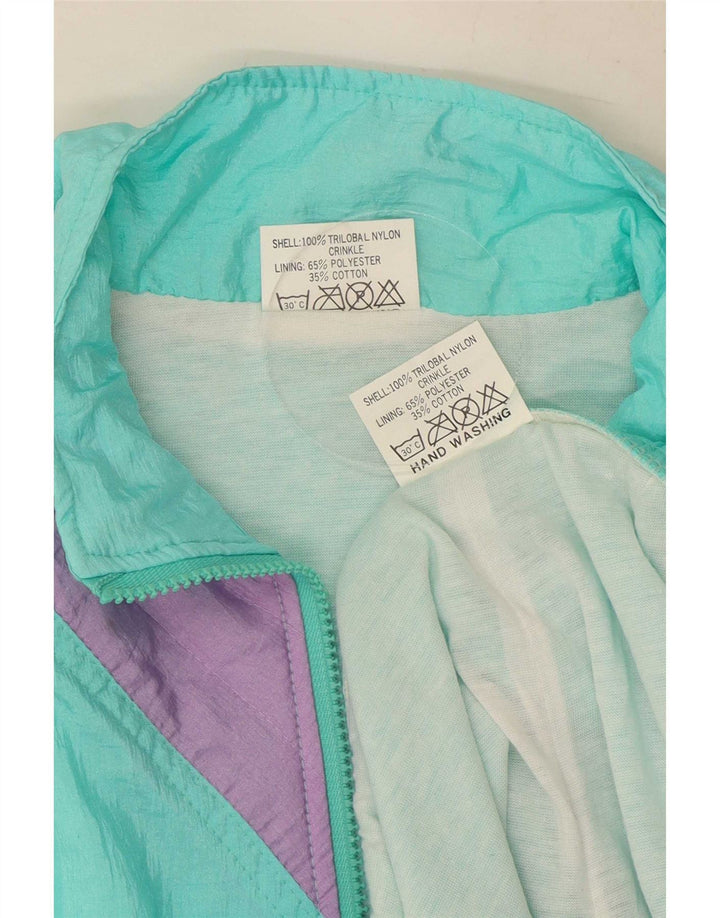 MC Ross Herren-Trainingsanzug XL, türkisfarbenes Colourblock-Nylon