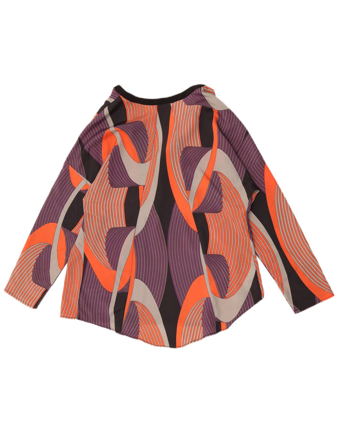 Fiorella Rubino Damen Top Langarm UK 16 Large Mehrfarbig Geometrisch