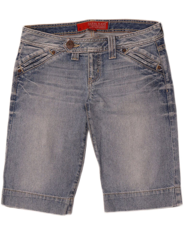 Guess Damen-Jeansshorts W27, kleine blaue Baumwolle