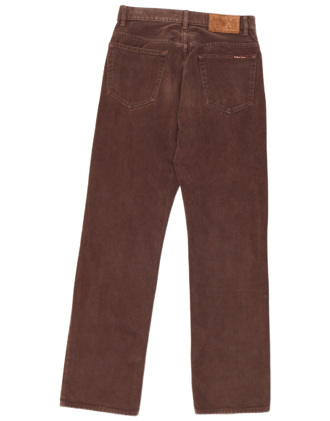 Marlboro Classics Herren Straight Jeans W32 L34 Braune Baumwolle