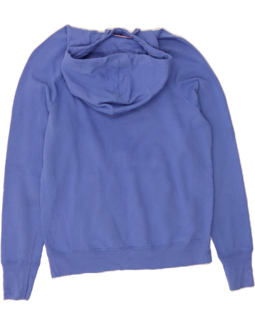 CHAMPION Womens Oversized Graphic Hoodie Jumper UK 10 Small Blue Vintage Champion and Second-Hand Champion from Messina Hembry 