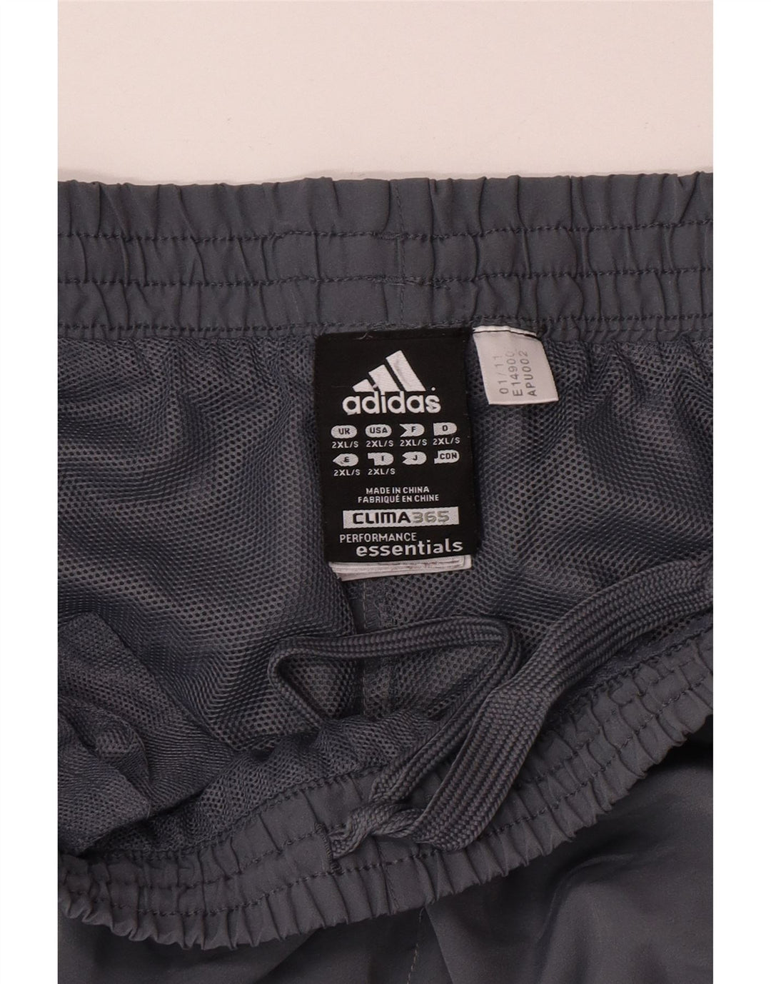 Adidas Herren Clima 365 Trainingshose 2XL Grau Polyester