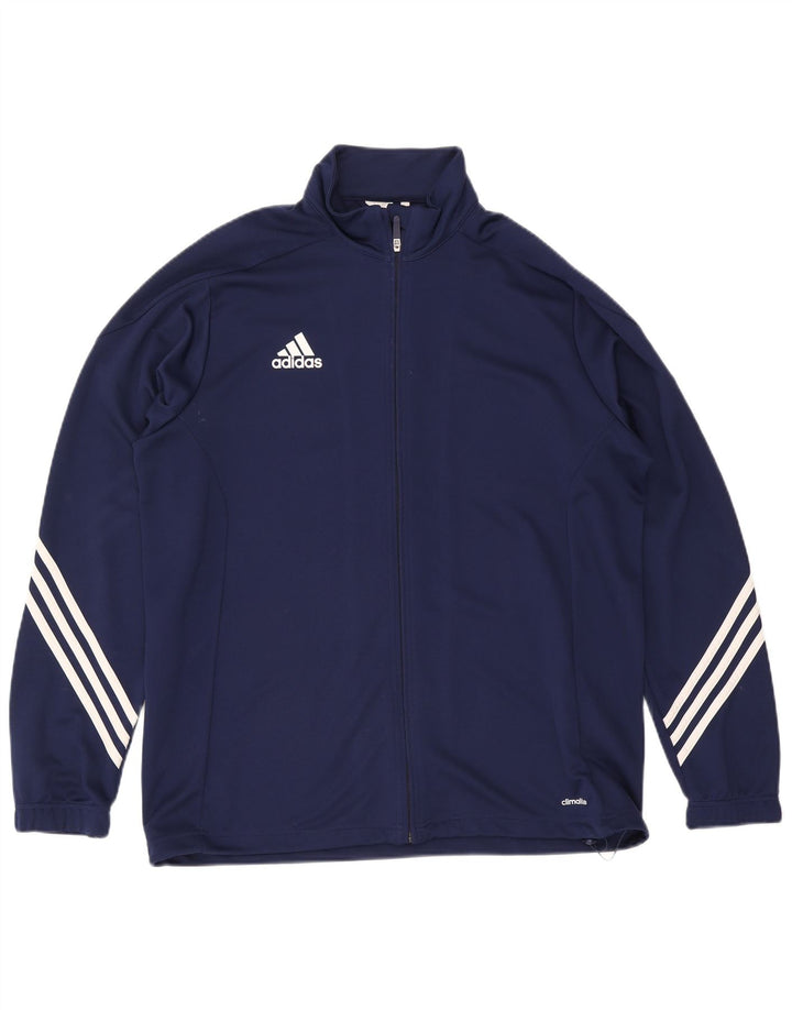 Adidas Herren Climalite Trainingsanzug Top Jacke XL Marineblau Polyester