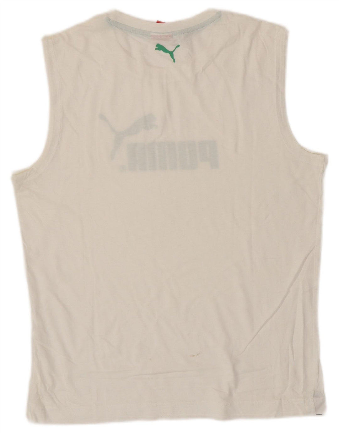 Puma Herren Graphic Vest Top Mittelweiß